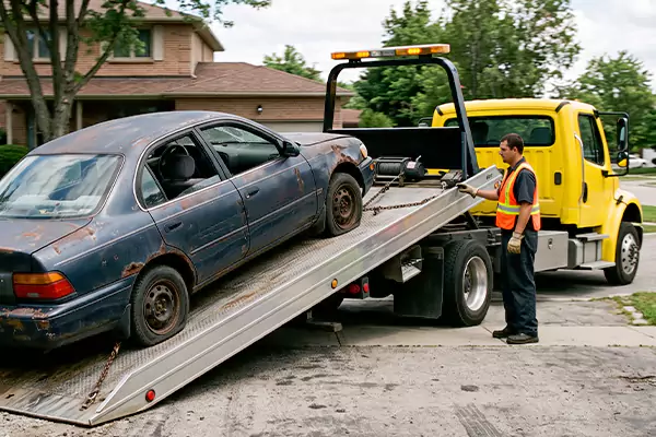 Same-Day Junk Car Removal in Milwaukee, WI