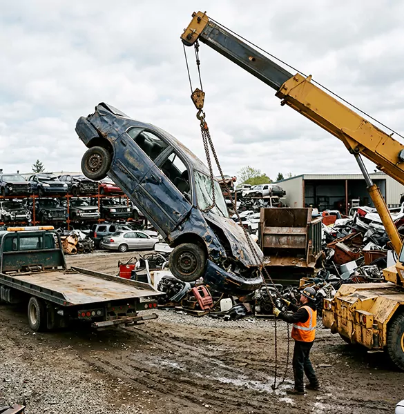 Trusted salvage car removal service in Milwaukee, WI
