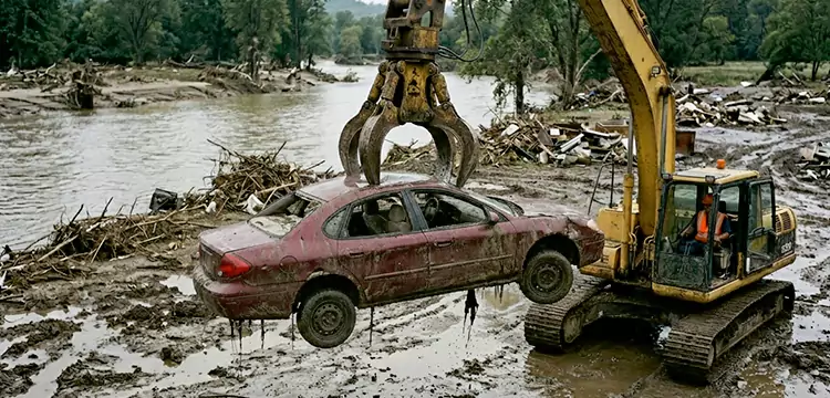 Flood-Damaged Junk Car Disposal in Milwaukee