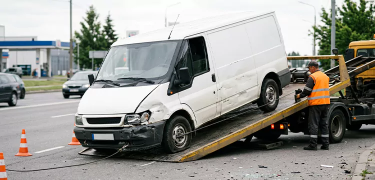 Damaged Van Removal in Milwaukee