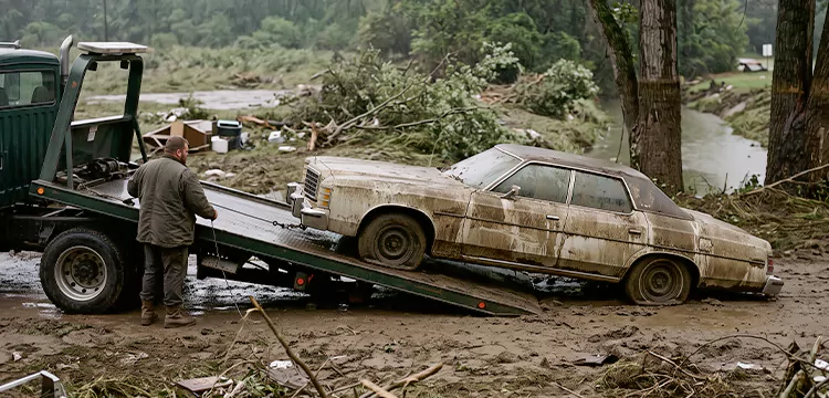 Flood-Damaged Junk Car Disposal in Milwaukee